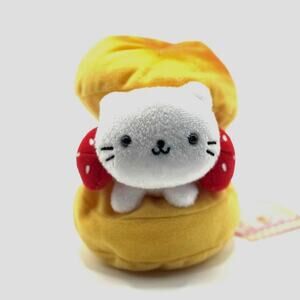 San-X Nyan Nyan Nyanko Cafe Series Cream Puff Cat Plush Doll Toy w/Tag